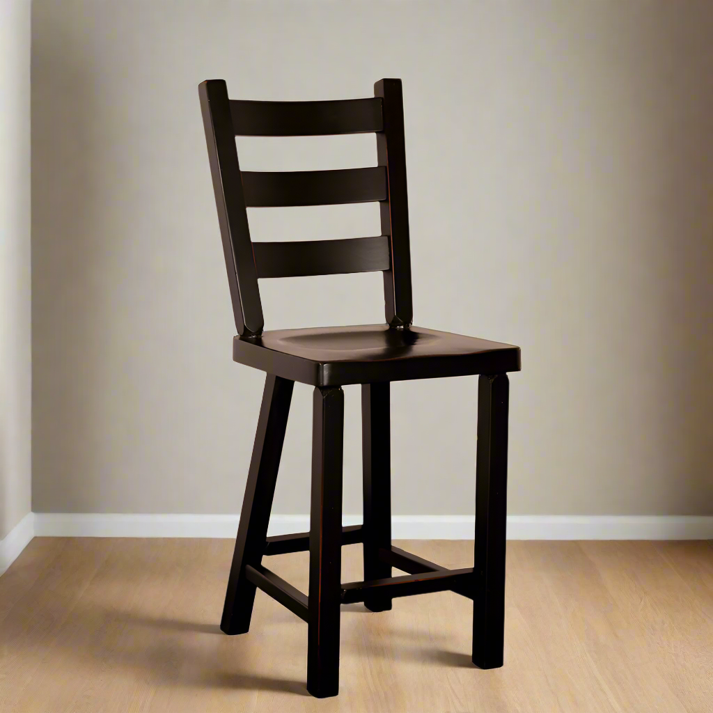 Lake Ladderback Solid Wood Bar Chair