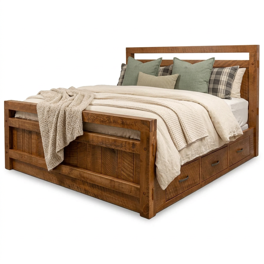 Timber Storage Bed