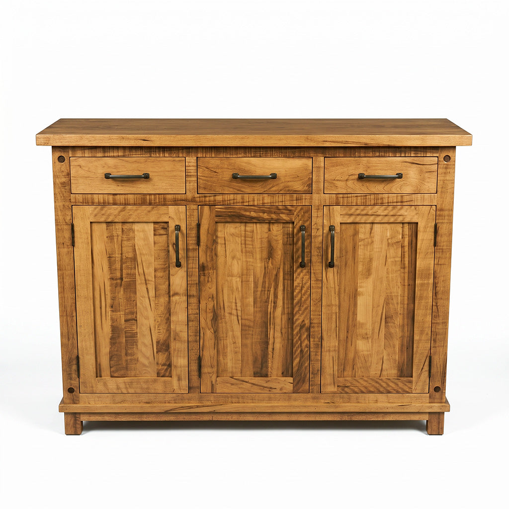 Strand Single Pedestal Solid Wood Dining Set