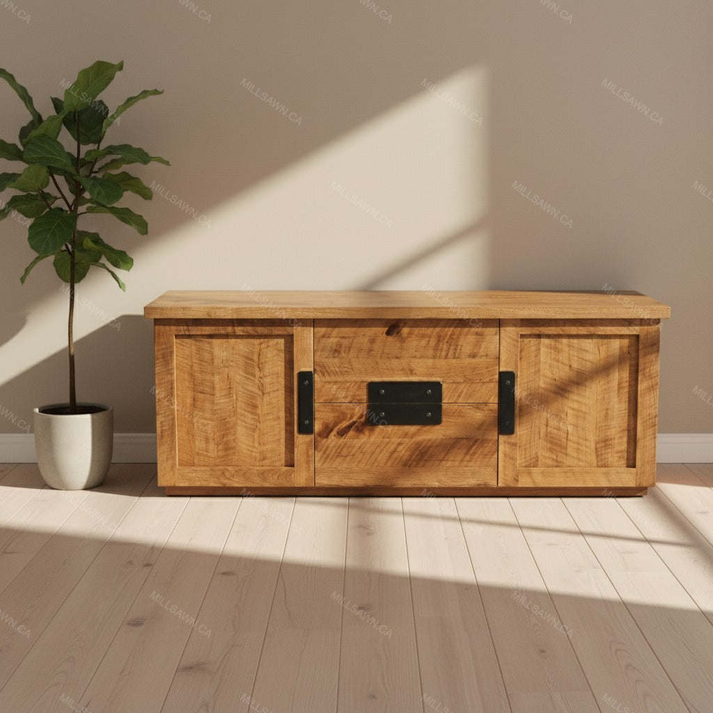 Arthur Philippe Solid Wood Media Stand