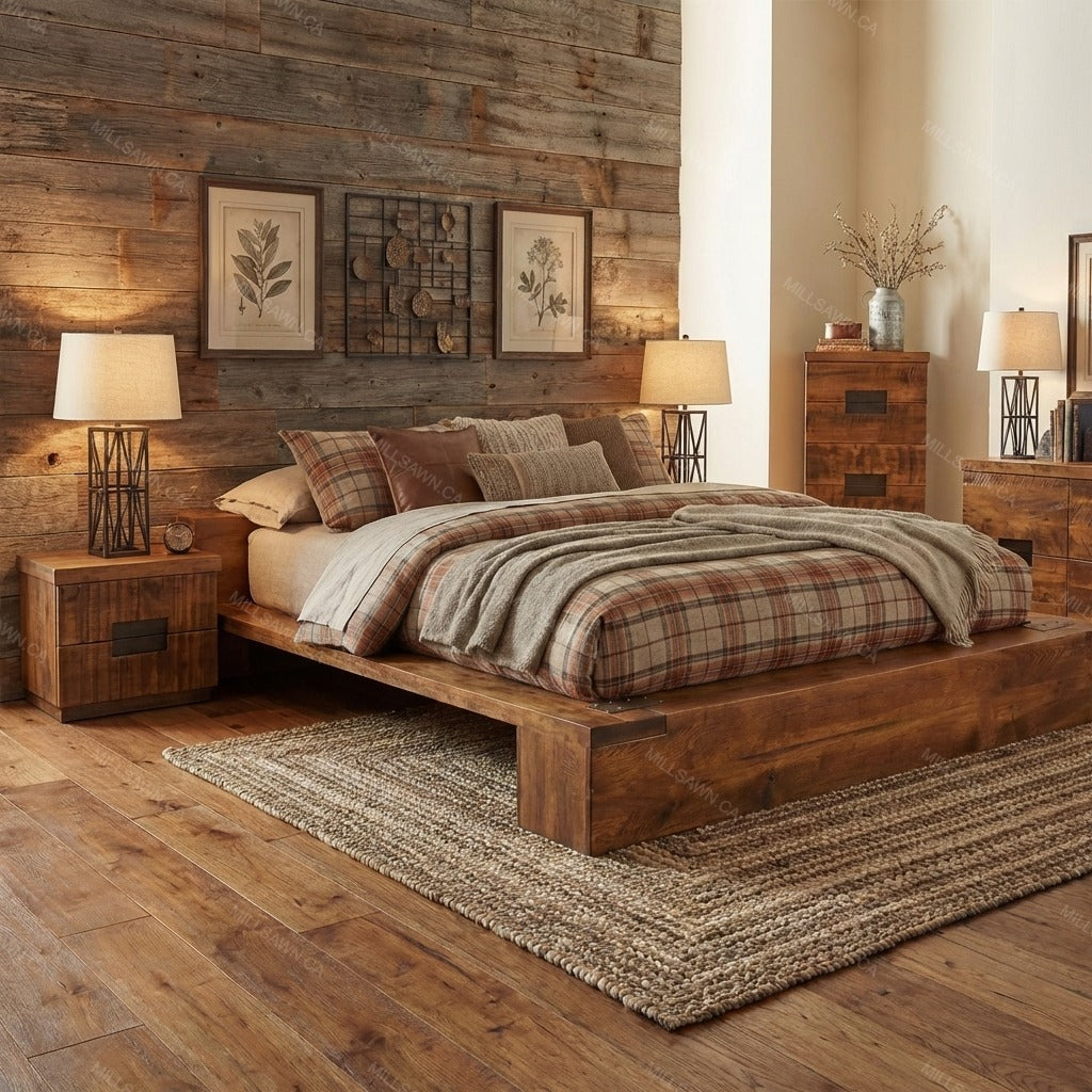 Arthur Philippe Solid Wood Platform Bed