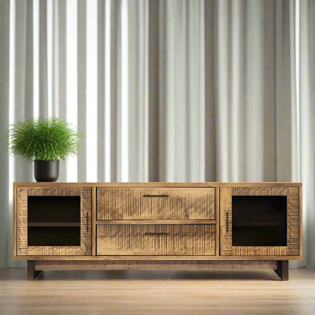 Baywood Solid Wood Media Stand