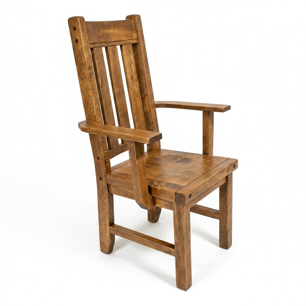Benchmark Solid Wood Block Chair