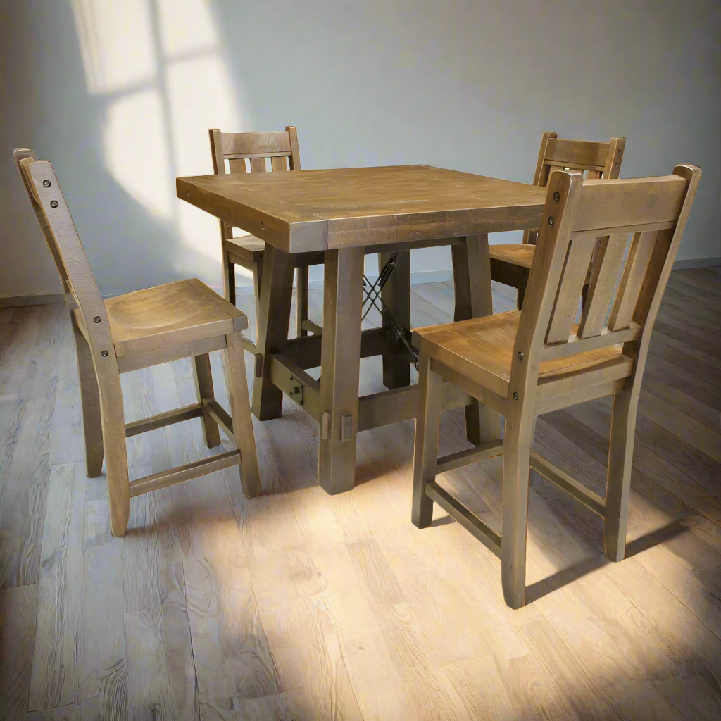 Benchmark Solid wood Pub Table