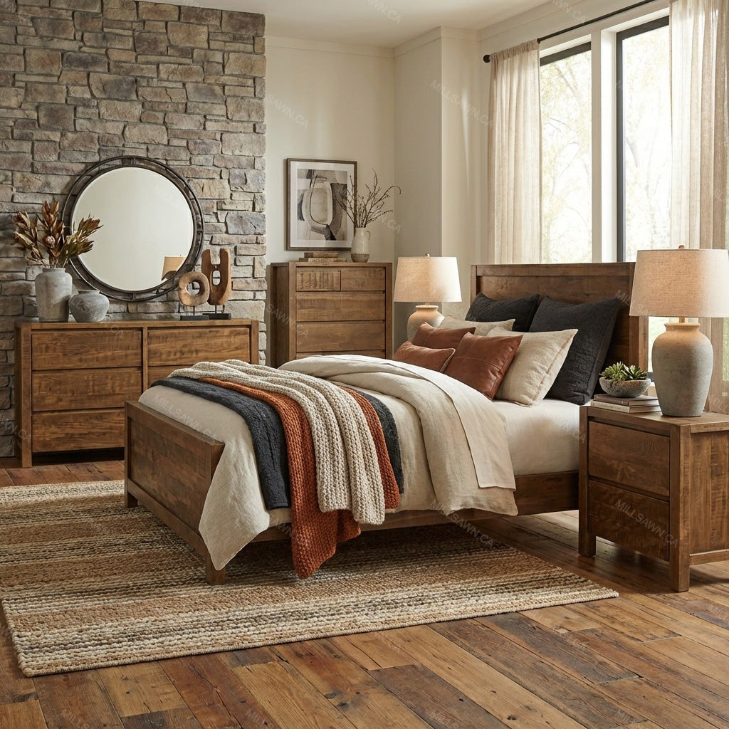 Cayman Solid Wood Bed