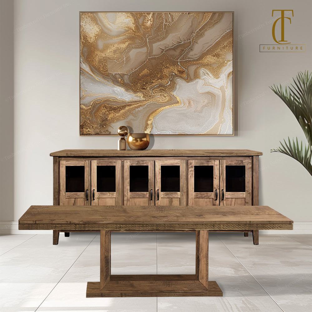 Siena Solid Wood Dining Table