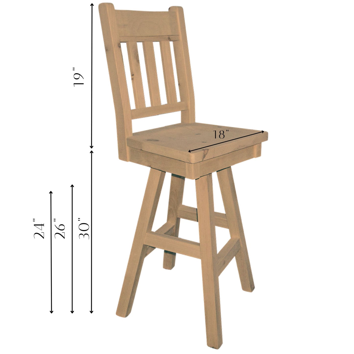 Dakota Swivel Bar & Counter Chair