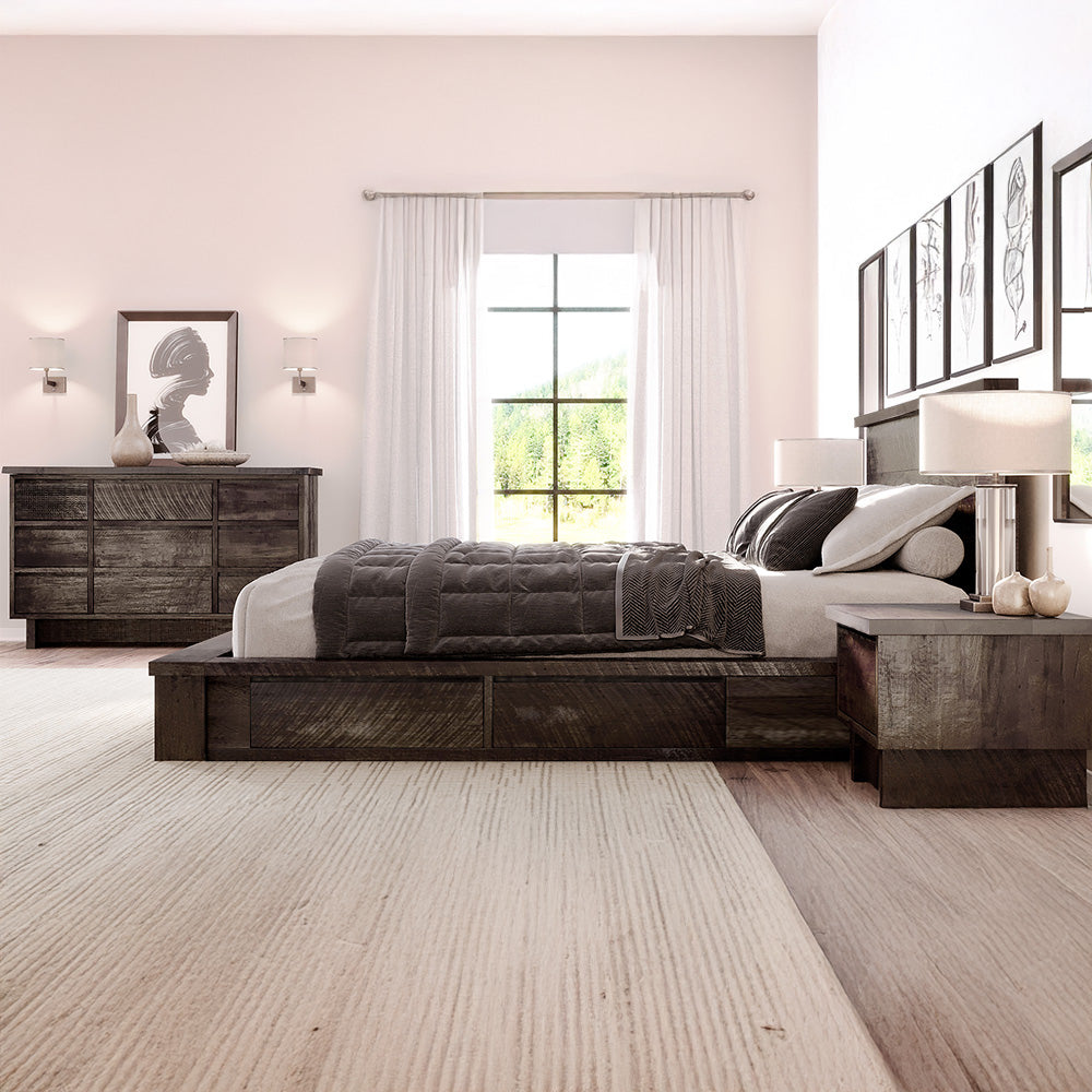 Gaia Solid Wood Platform Bed