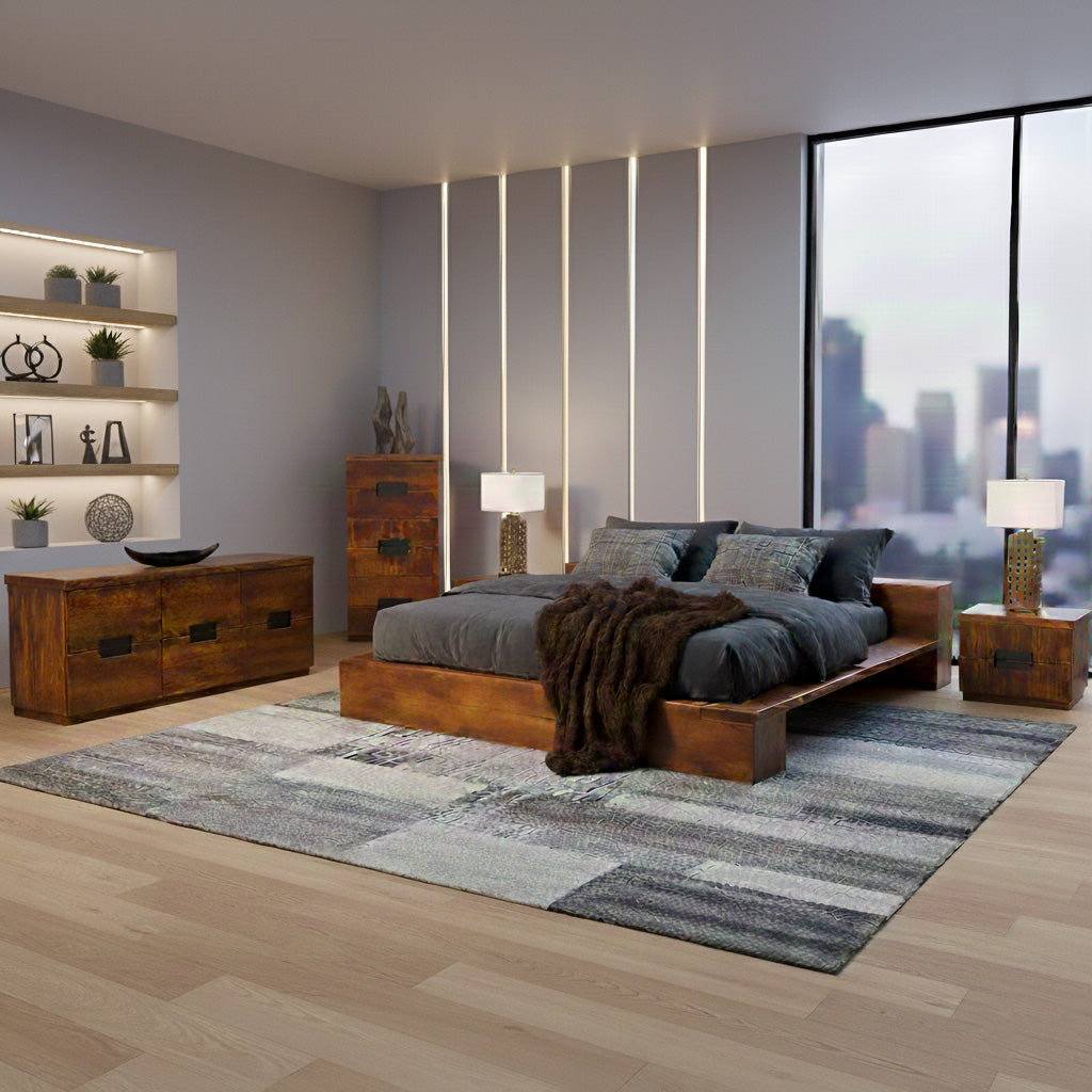 Arthur Philippe Solid Wood Bed