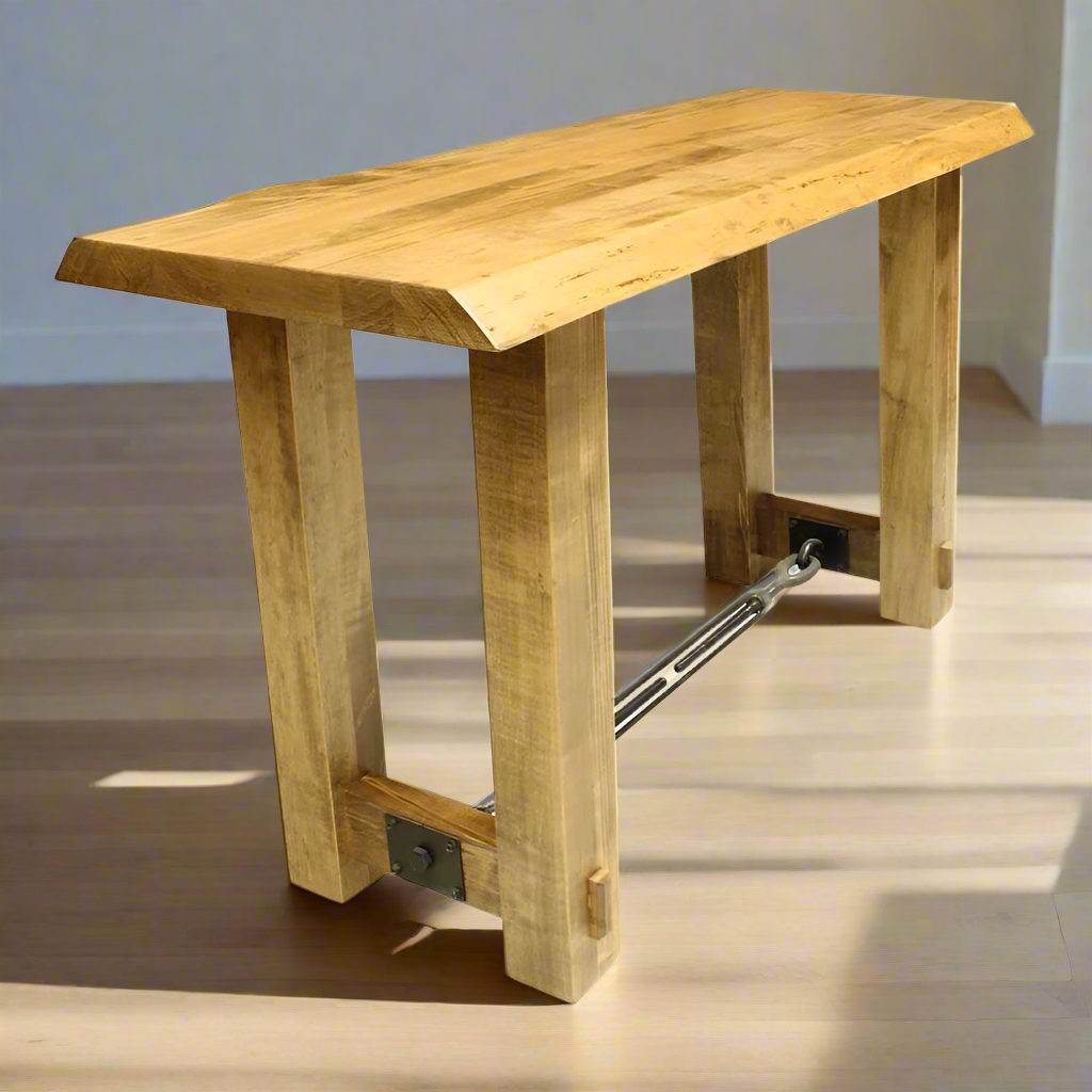 Benchmark Live Edge Solid wood Sofa Table