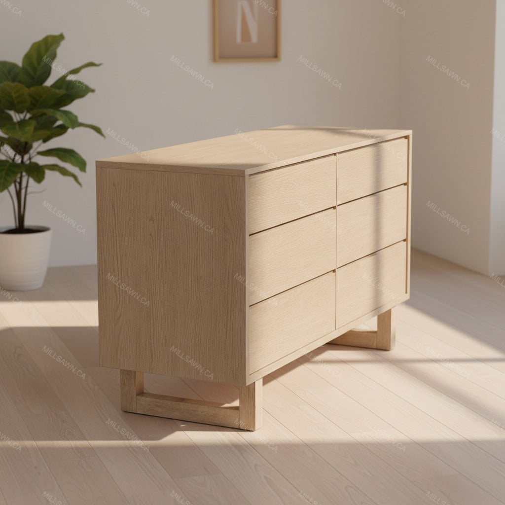Leroy Solid Wood 6 Drawer Dresser