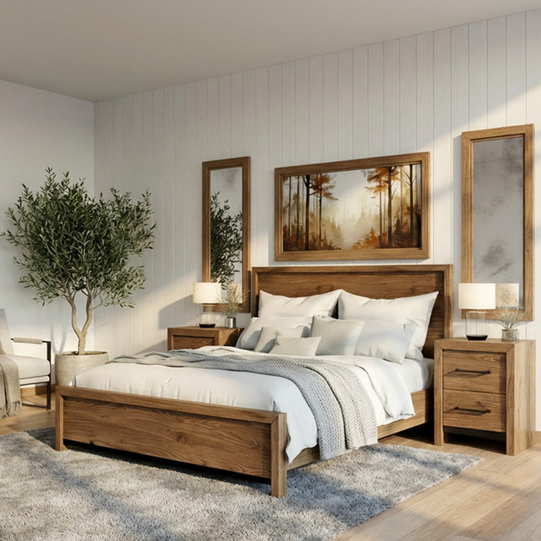Luxora Solid Wood Bed