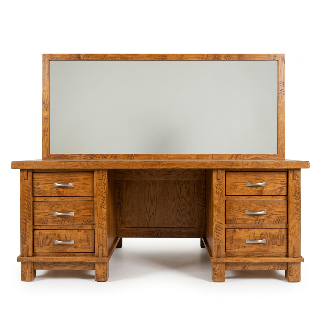 Woodland Solid Wood Makeup Vanity