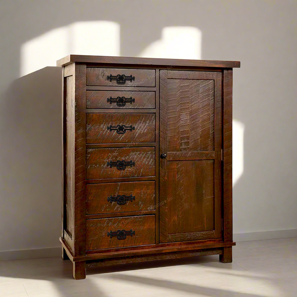 Ranch Mans Chest 6 Drawer 1 Door
