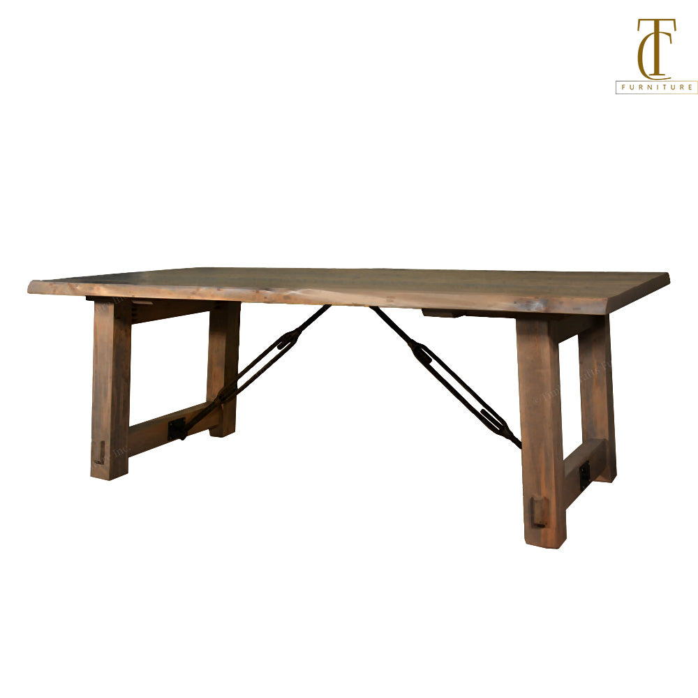 Milestone Solid Wood Dining Table – Timbercrafts Furniture