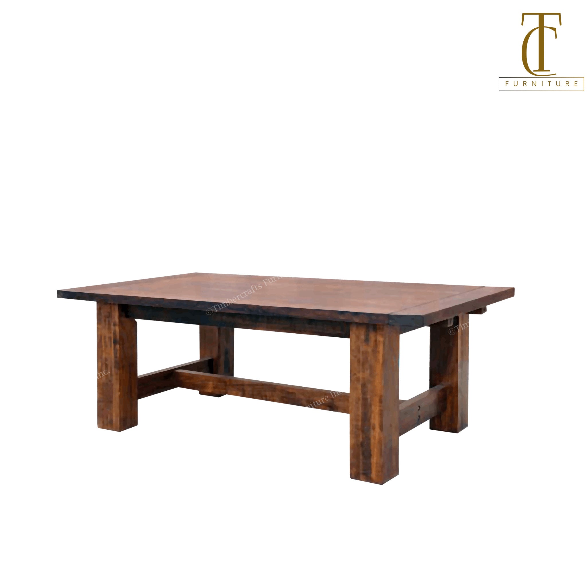 Ranch Solid Wood Dining Table – Timbercrafts Furniture