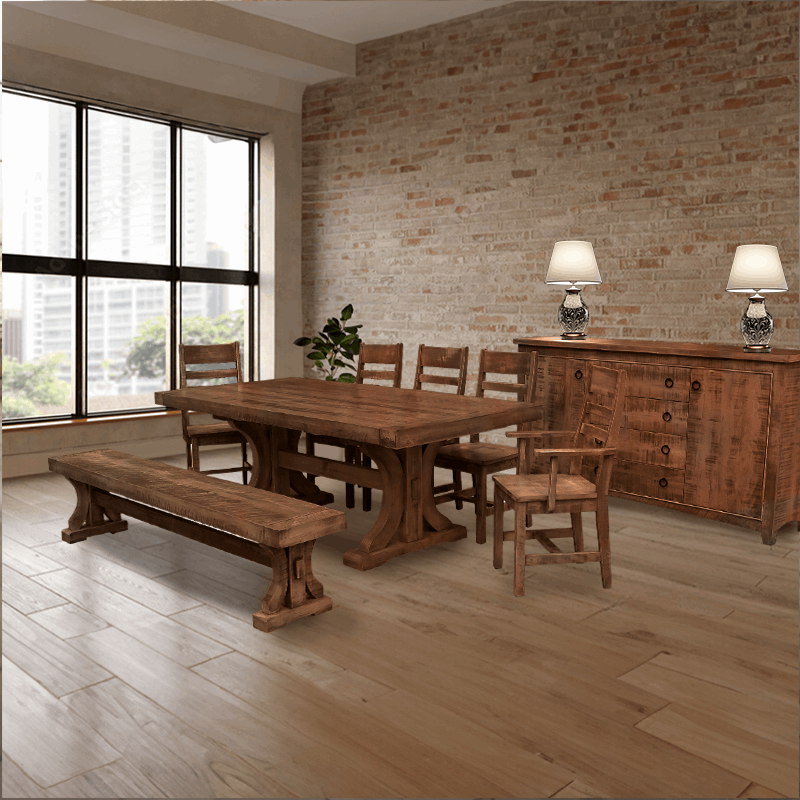 Renoa Solid Wood Dining Table