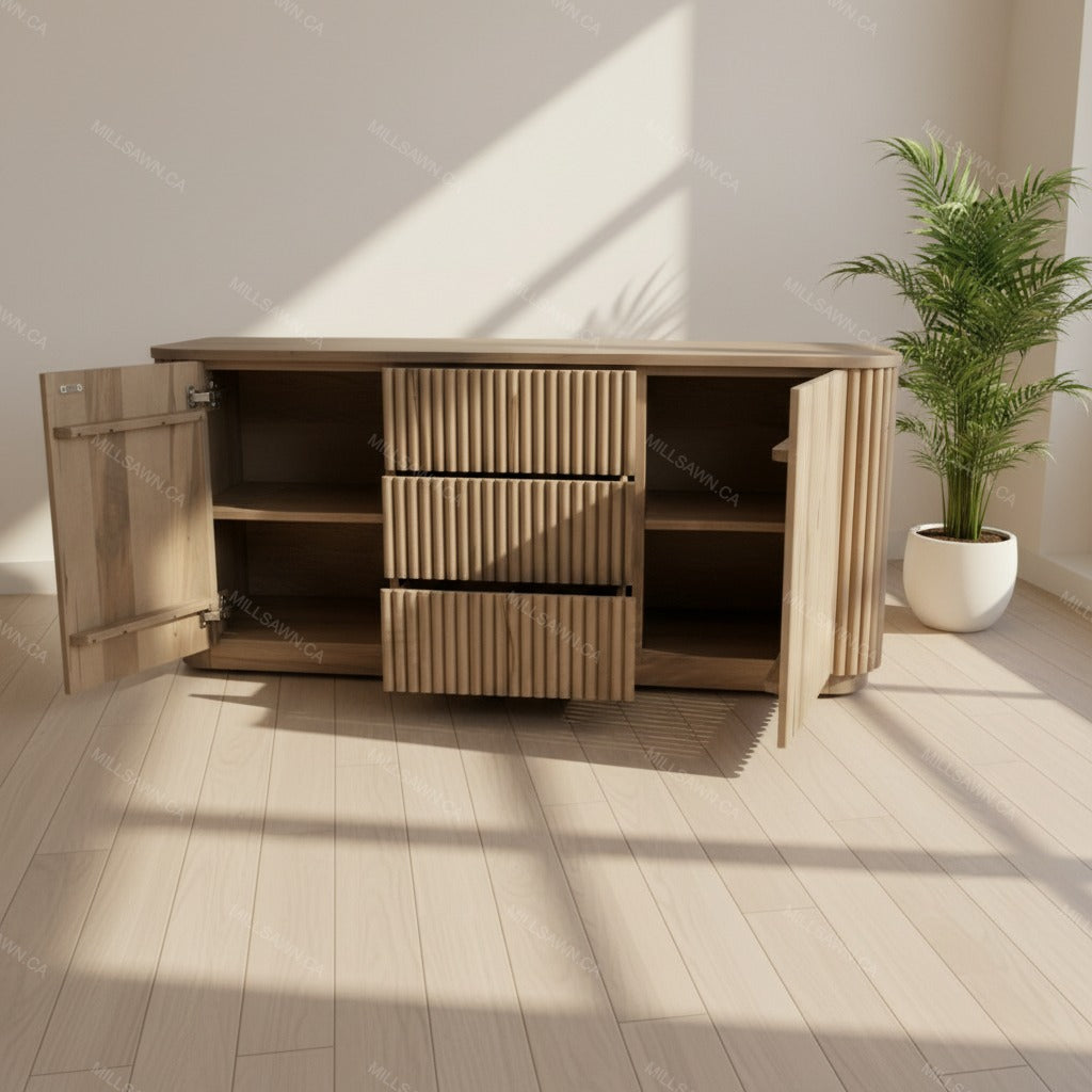 Vallery Solid Wood TV Stand