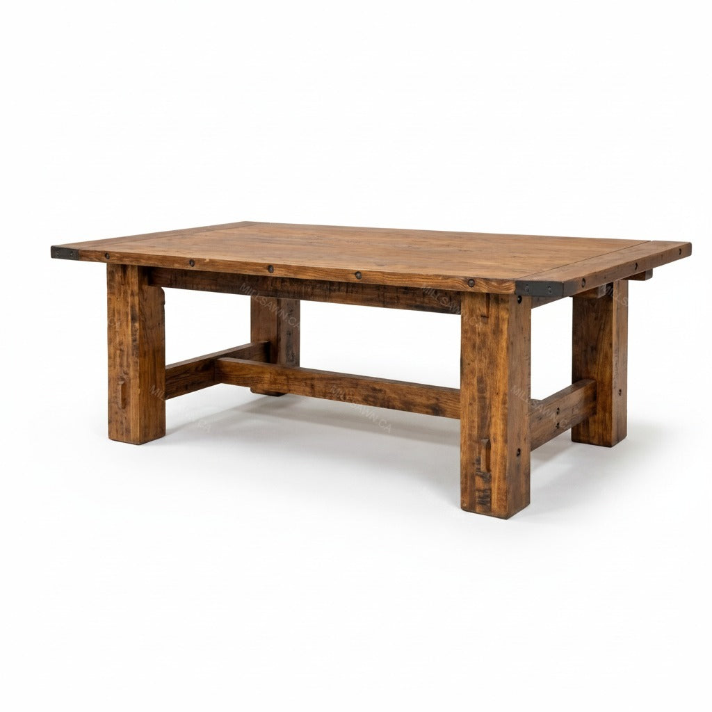 Woodland Solid Wood Dining Table + 2-18" End Leaves
