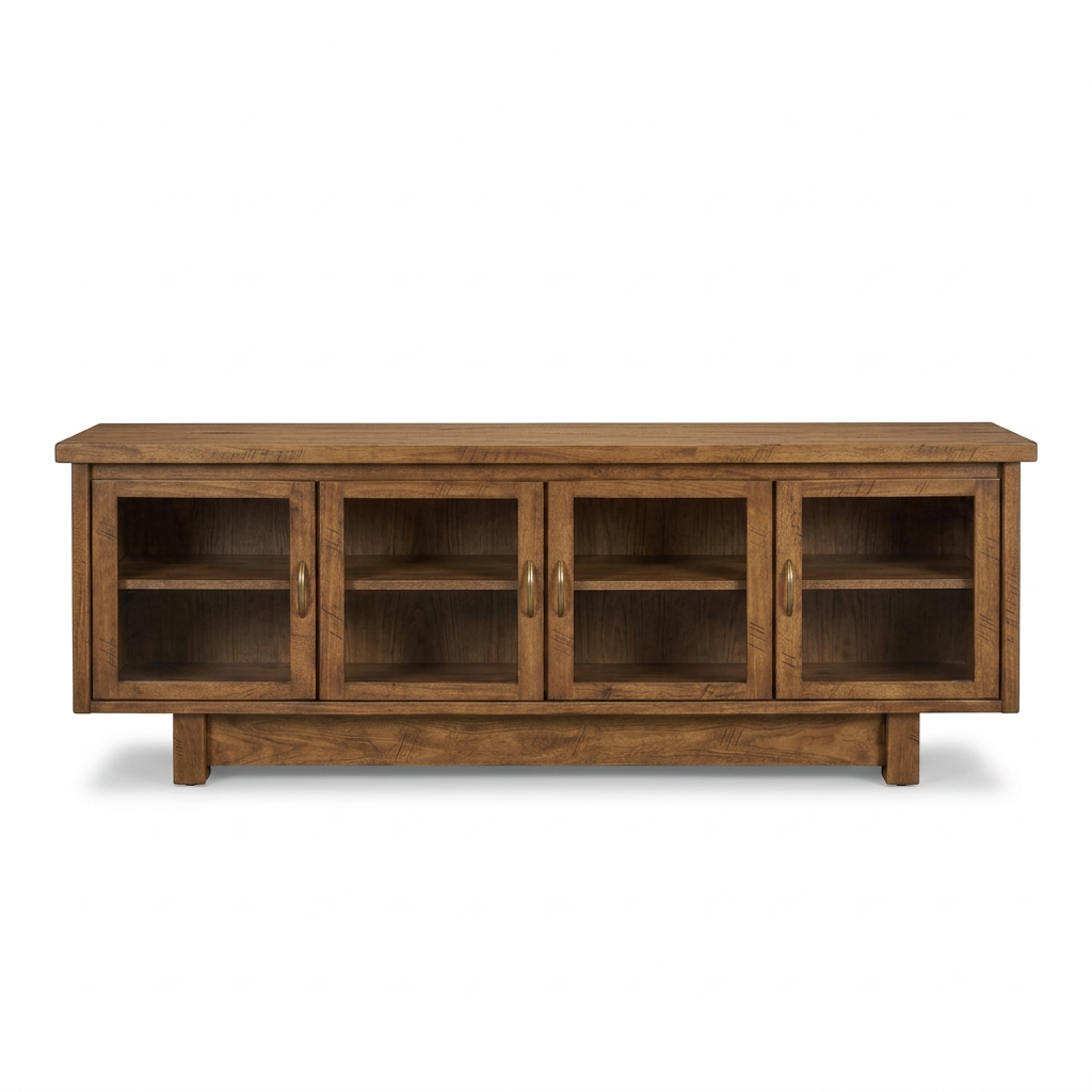 Gaia Solid Wood Media Stand