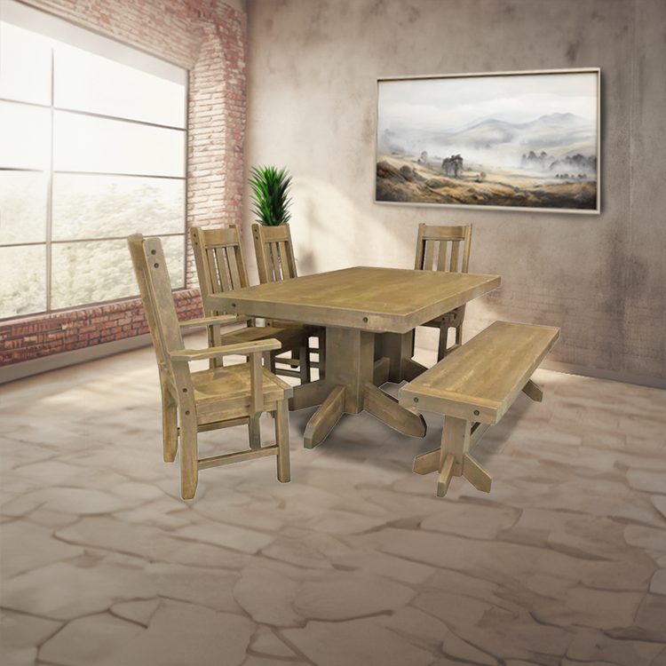 Benchmark Double Pedestal Dining Collection