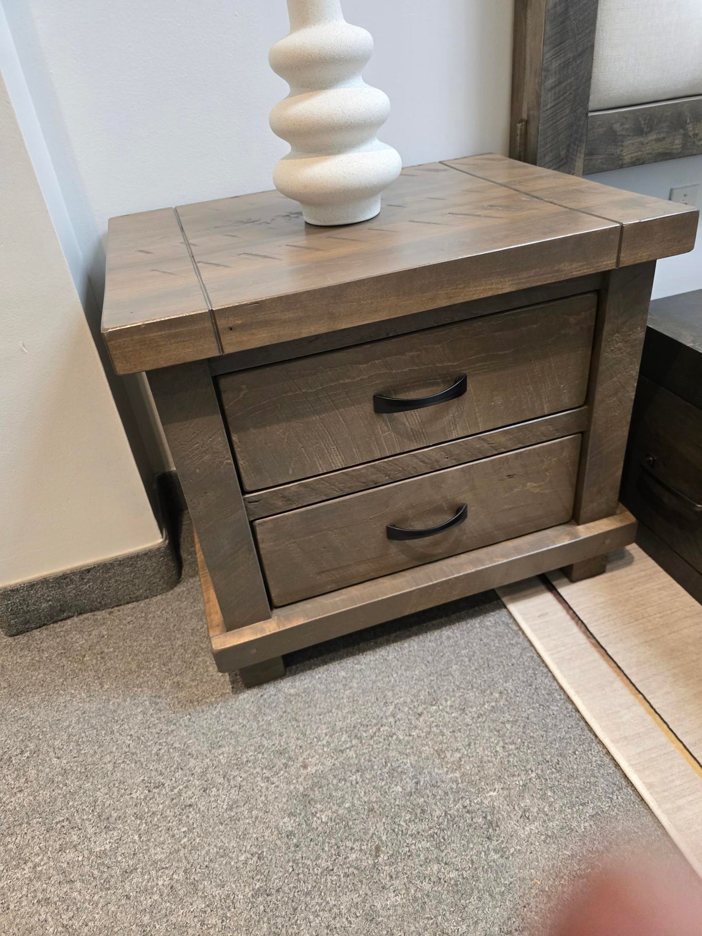 Truss Solid Wood Nightstand (In Stock)