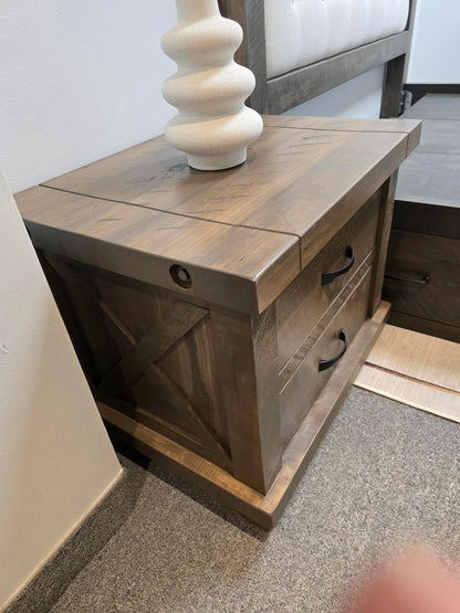 Truss Solid Wood Nightstand (In Stock)