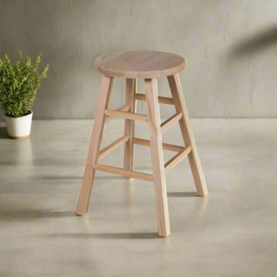 24" Stool With Square Legs