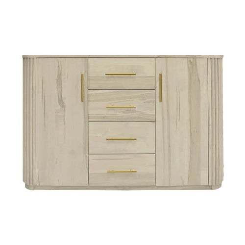 Vallery Solid Wood Sideboard w/ Flat Doors