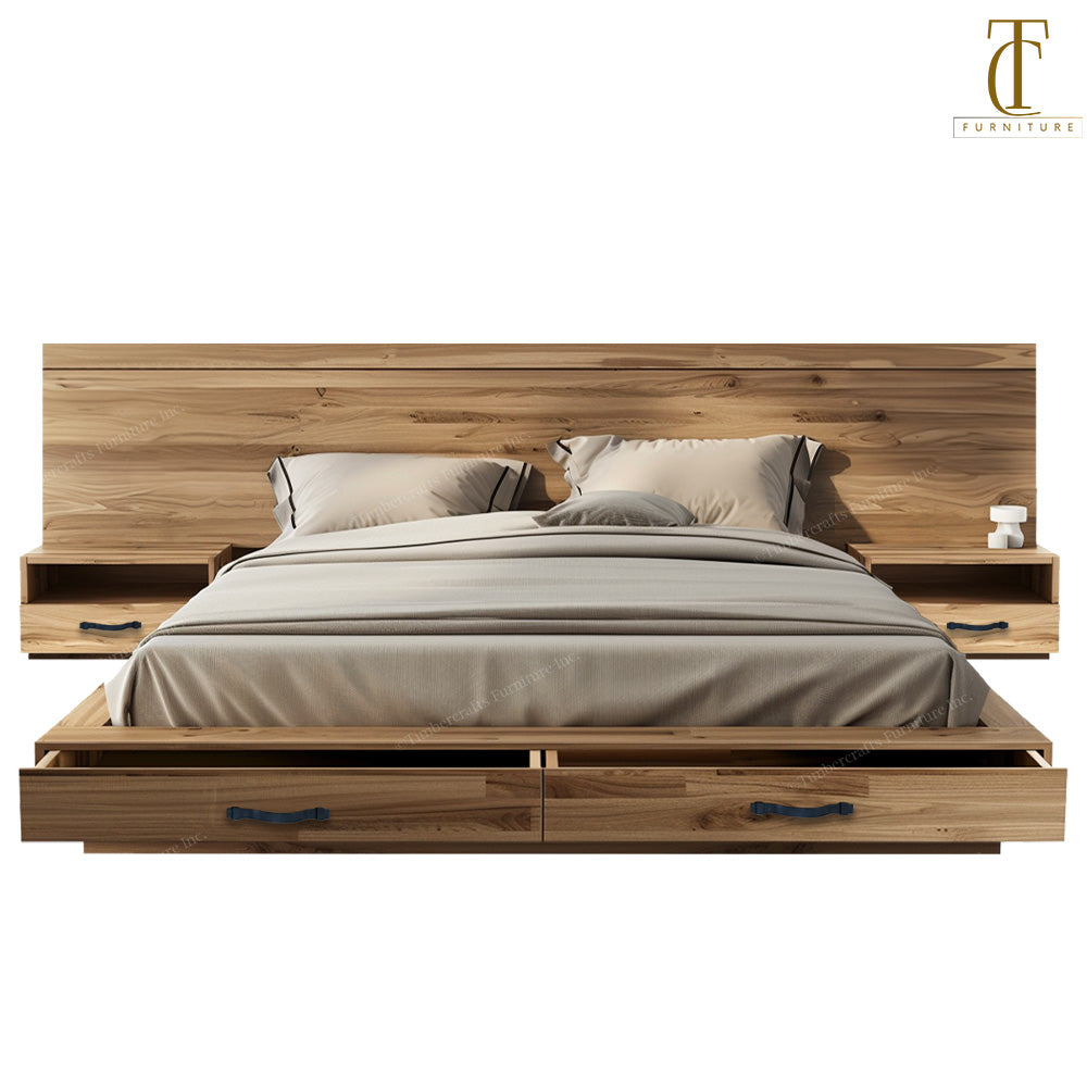 Wellmont XL Solid Wood Bed