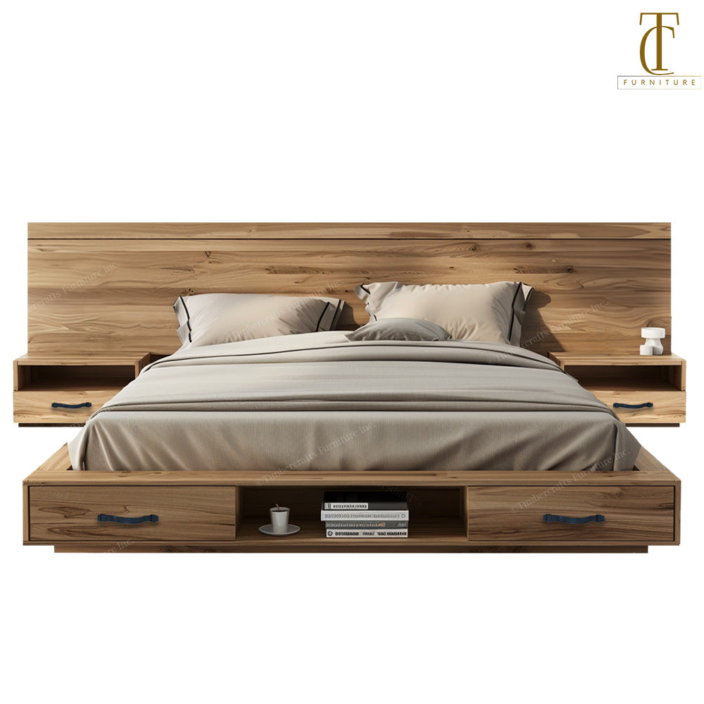 Wellmont XL Solid Wood Bed