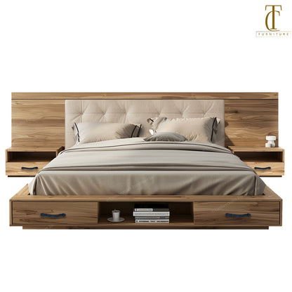 Wellmont XL Solid Wood Bed