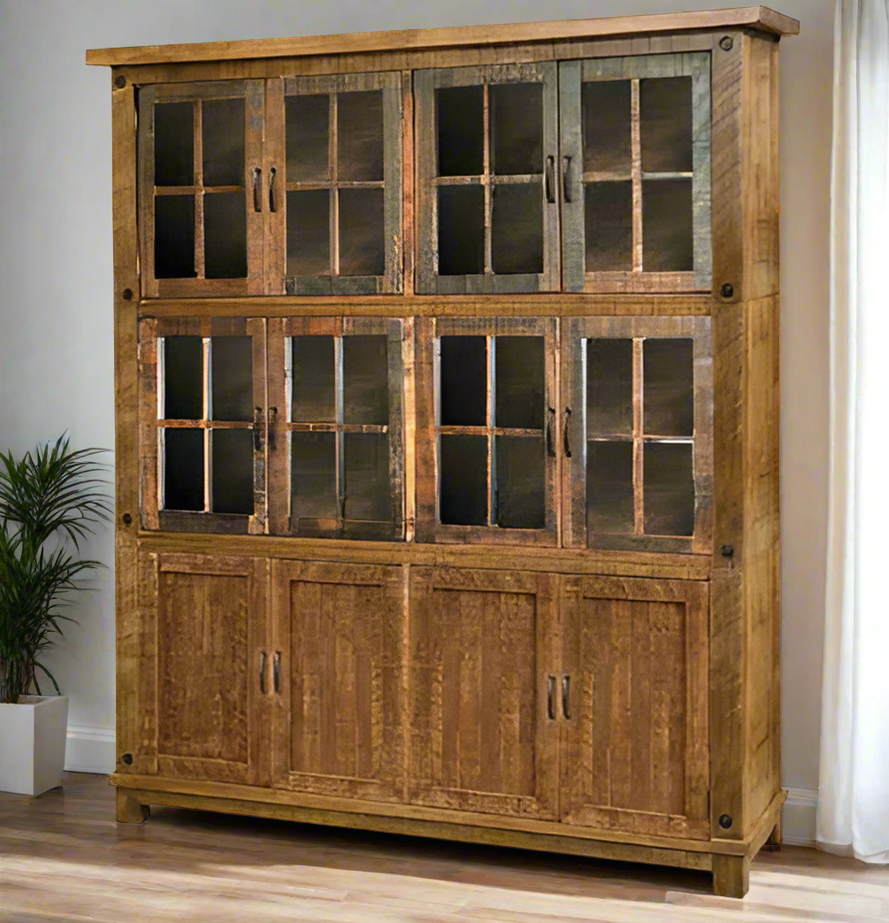 Alpine Solid Wood Wall Cabinet