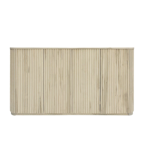 Vallery Solid Wood Sideboard w/ Fluted Doors