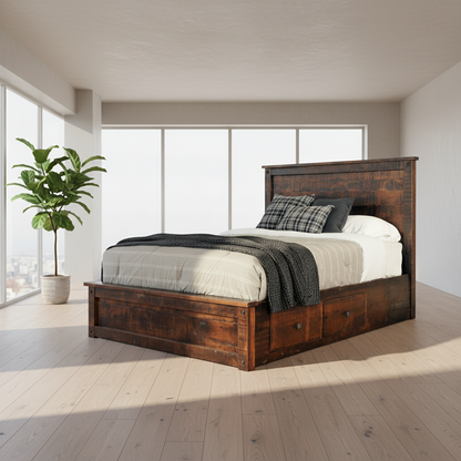 Muskoka Solid Wood Storage bed