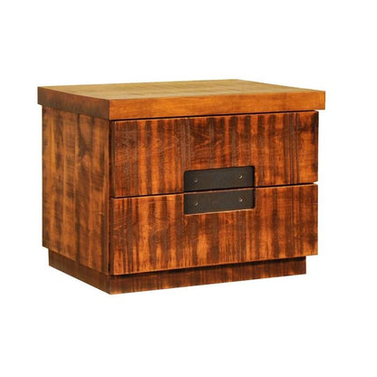 Arthur Philippe Solid Wood 2 Drawer Nightstand
