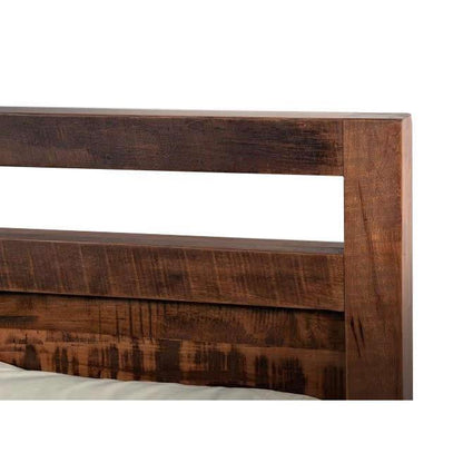 Rustic Loft Solid Wood Bed