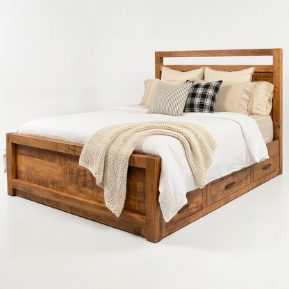 Rustic Crafts Solid Wood Storage Bed