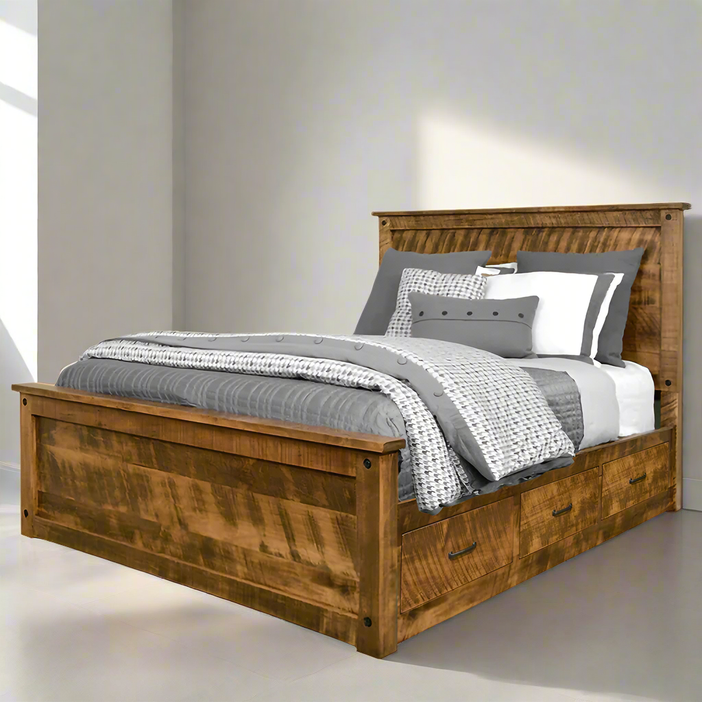 Alpine Solid Wood Storage bed