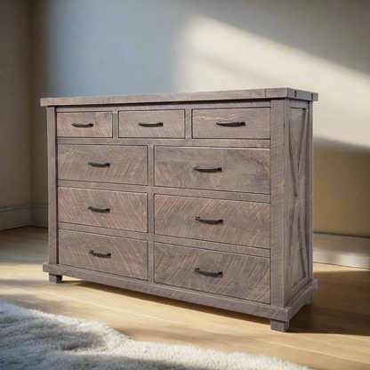 Truss Solid Wood 9 Drawer Dresser