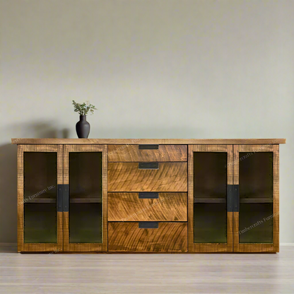 Arthur Philippe Sideboard With Drawers (Glass Doors)