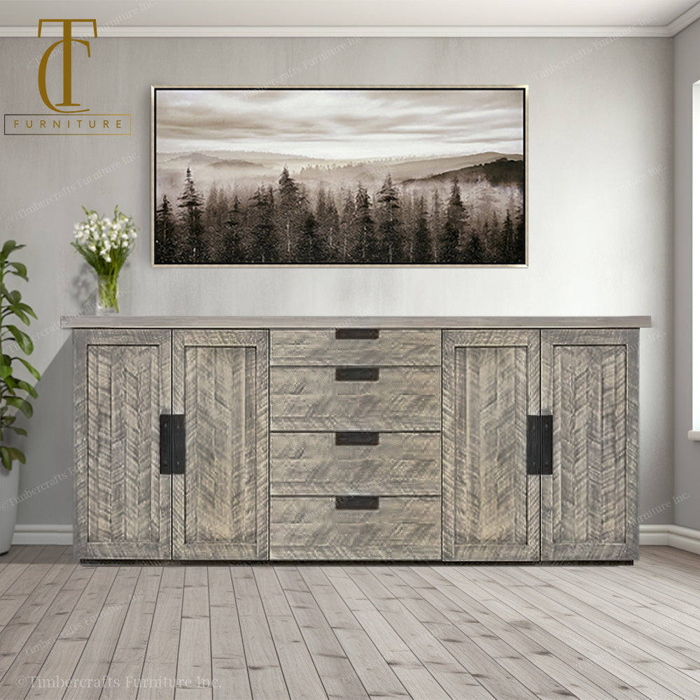 Arthur Philippe Sideboard With Drawers (Wood Doors)