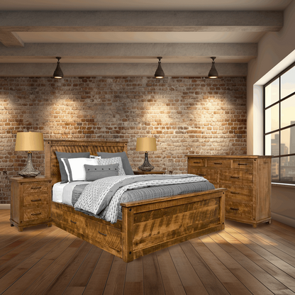 Adirondack Solid Wood Storage bed