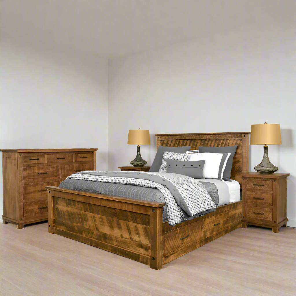 Alpine Solid Wood Storage bed