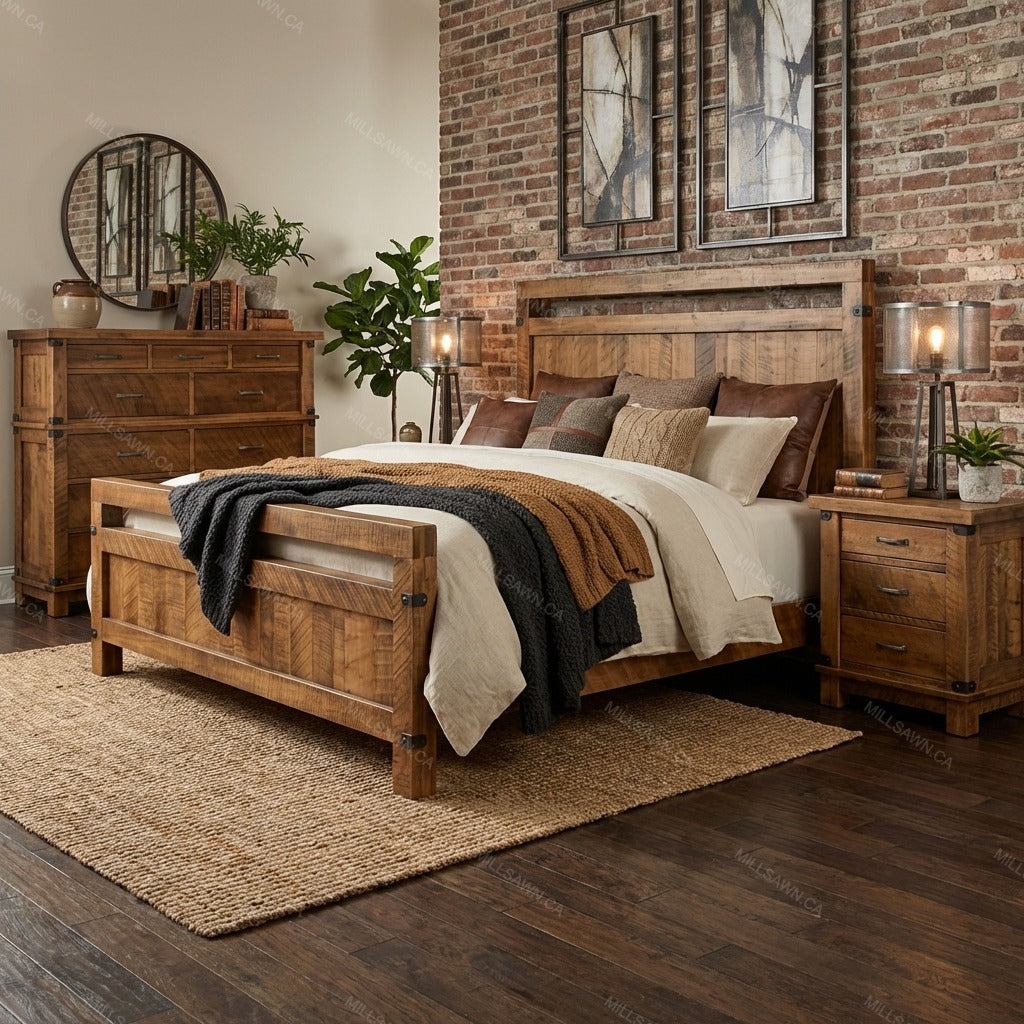 Alba Solid Wood Bed