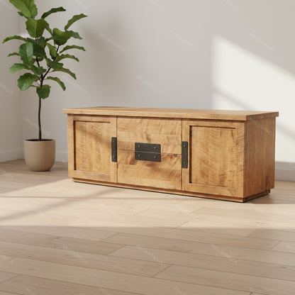 Arthur Philippe Solid Wood Media Stand