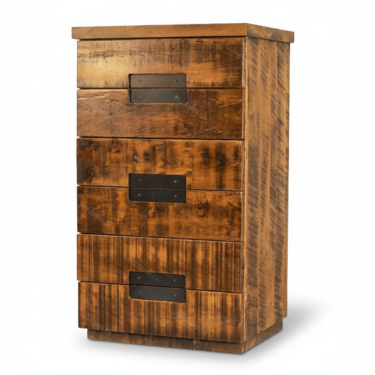 Arthur Philippe Solid Wood 6 Drawer Chest | Highboy