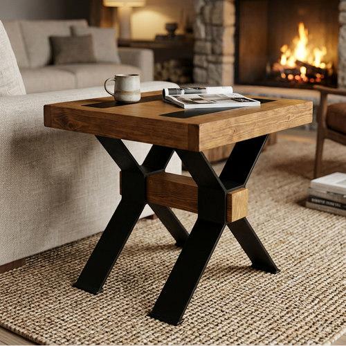 Arthur Philippe Solid Wood End Table