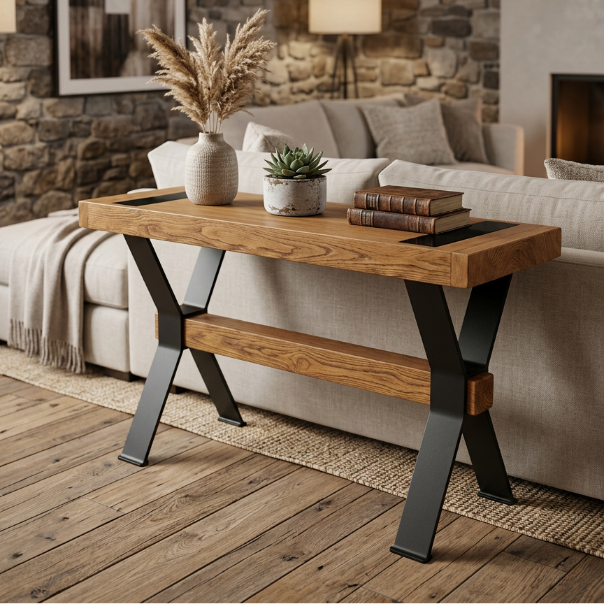 Arthur Philippe Solid Wood Sofa Table