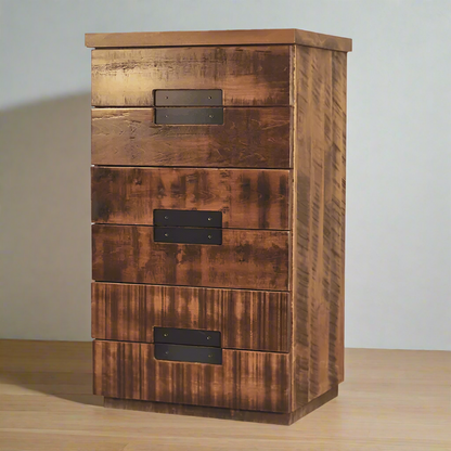 Arthur Philippe Solid Wood 6 Drawer Chest | Highboy